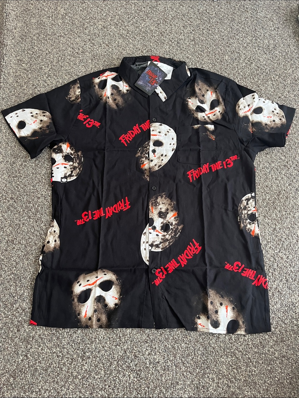 Friday the 13th button up top